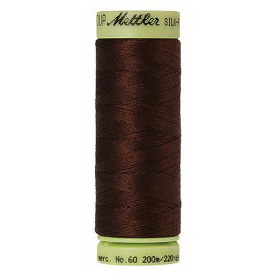 Silk Finish Cotton 60wt 220yd (Box of 5) FRIAR BROWN