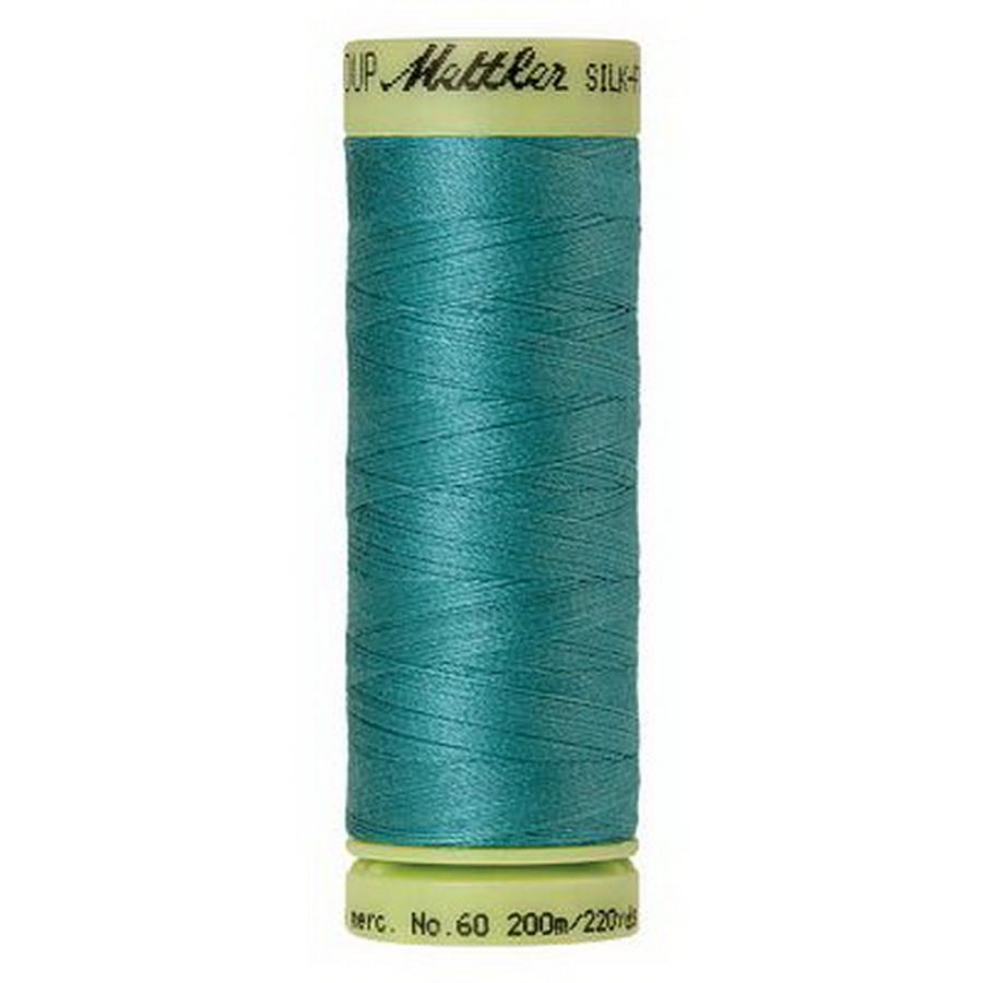 Silk Finish Cotton 60wt 220yd (Box of 5) BLUE GREEN OPAL