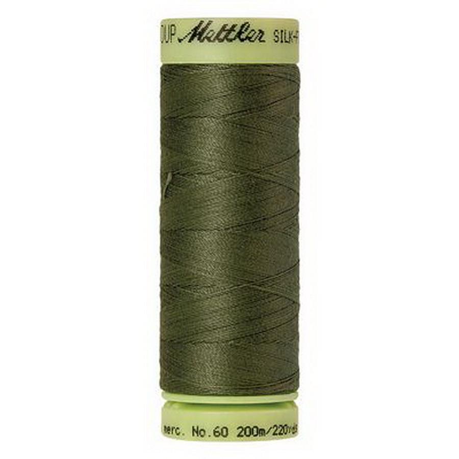 Silk Finish Cotton 60wt 220yd (Box of 5) BURNT OLIVE