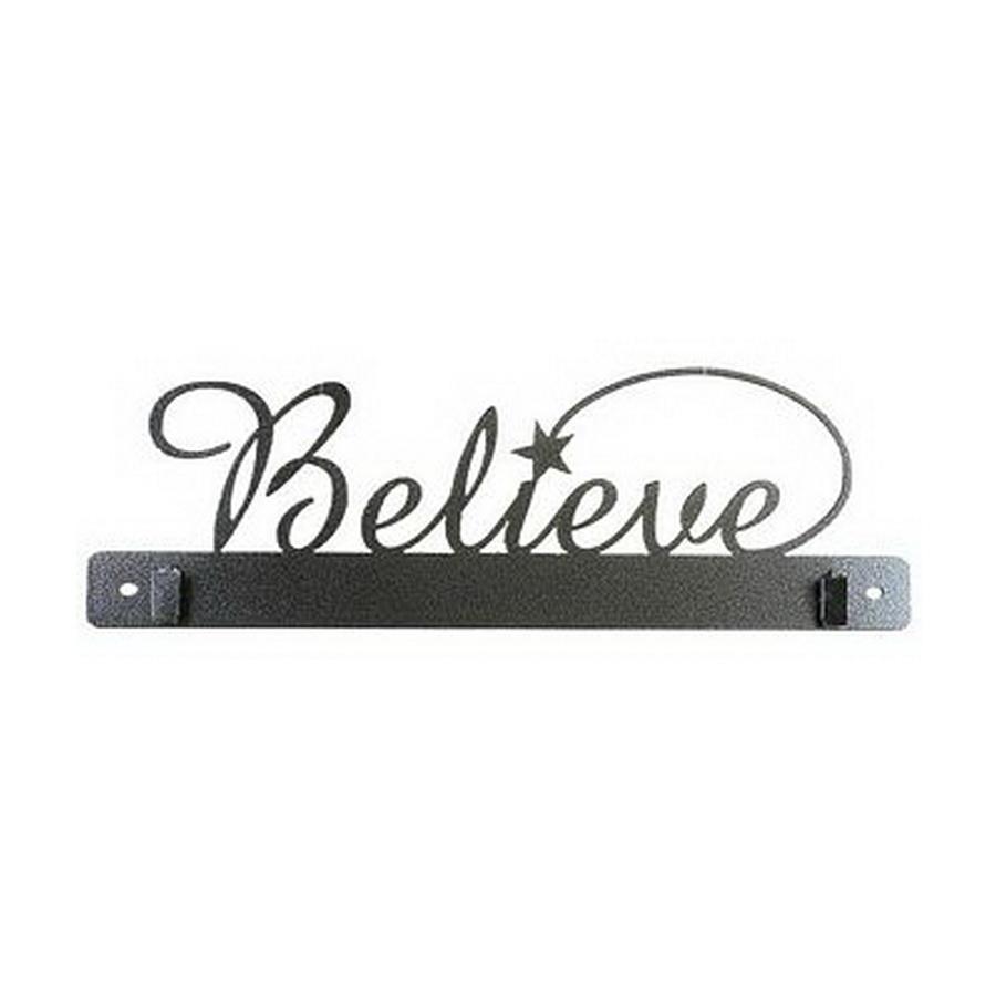 14in Believe with Clips Charcoal
