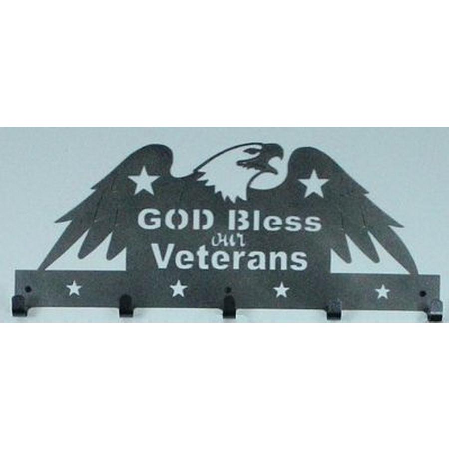 God Bless Our Veterans 22 in Charcoal