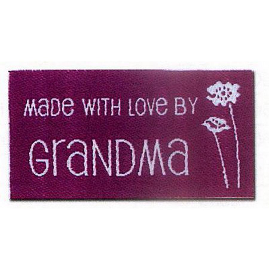 Love labels Made With Love By Grandma (Box of 3)