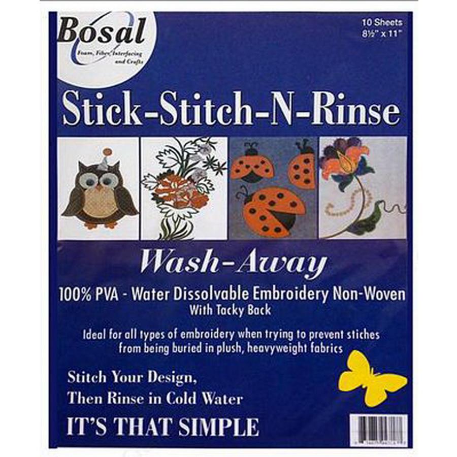 Stick, Stitch & Rinse 8.5"x11"