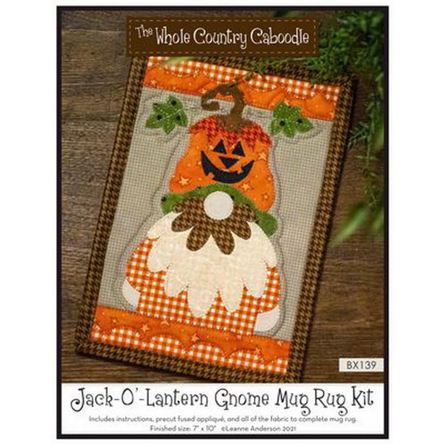 Jack-O-Lantern Gnome Mug Rug Kit