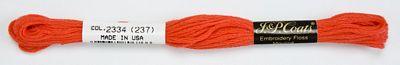 Embroidery Floss BRIGHT ORANGE RED (Box of 24)