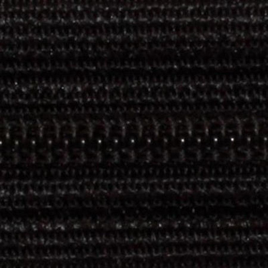 art.207 Beulon Knit Tape Zipper 7in 3/bx Black