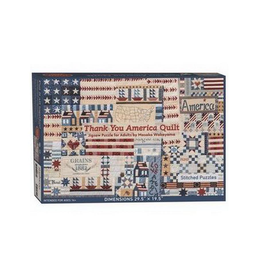 Thank You America Quilt Jigsaw Puzzle for Adults