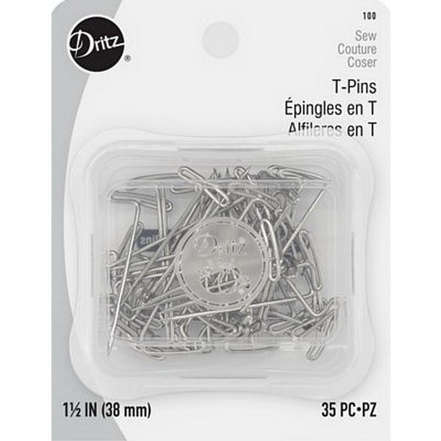 T-pins 1-1/2in 35ct 6ct BOX06
