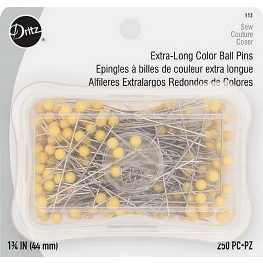 Dritz X-Long Color Ball Pins sz28 3/ (Box of 3)