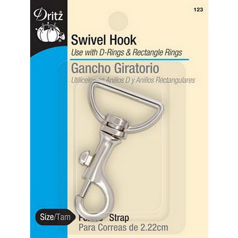 Dritz Swivel Hook Nickel (Box of 3)