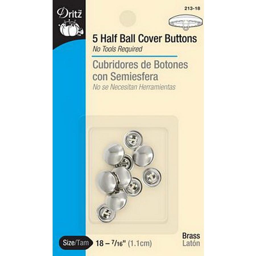 Half Ball Cover Buttons size18 BOX03