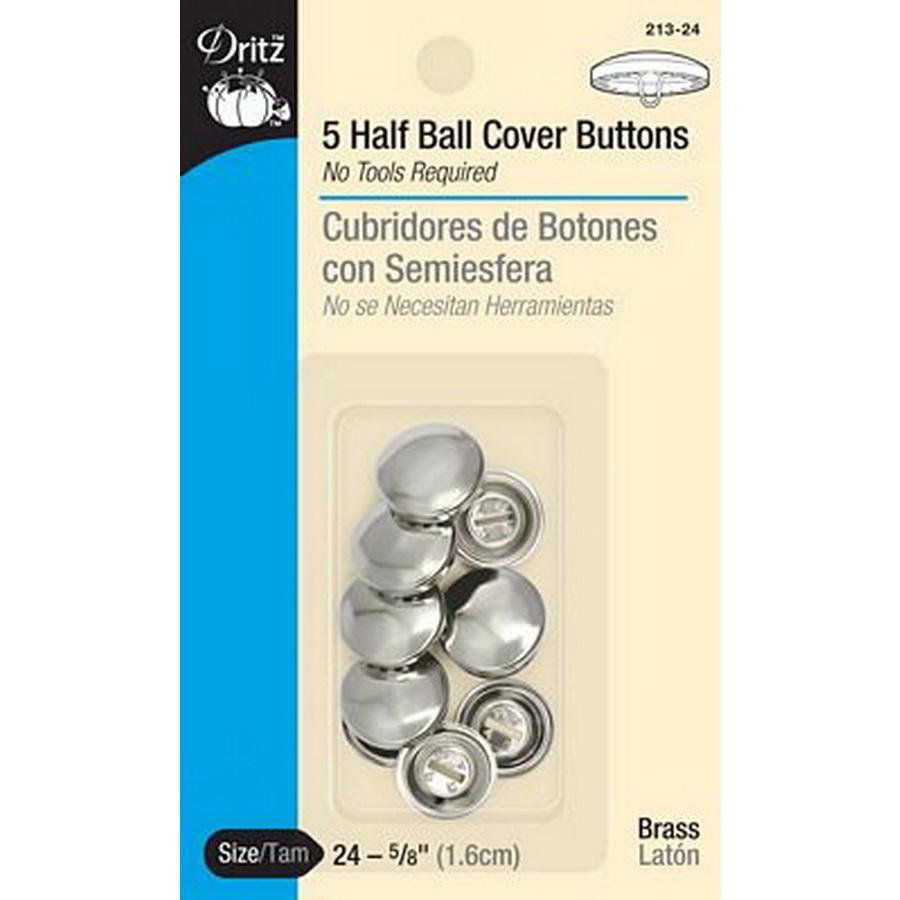 Dritz Half Ball Cover Buttons size24 (Box of 3)