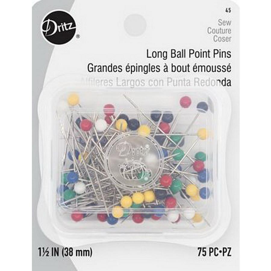 Dritz Long Ball Point Pins 1-1/2in (Box of 6)