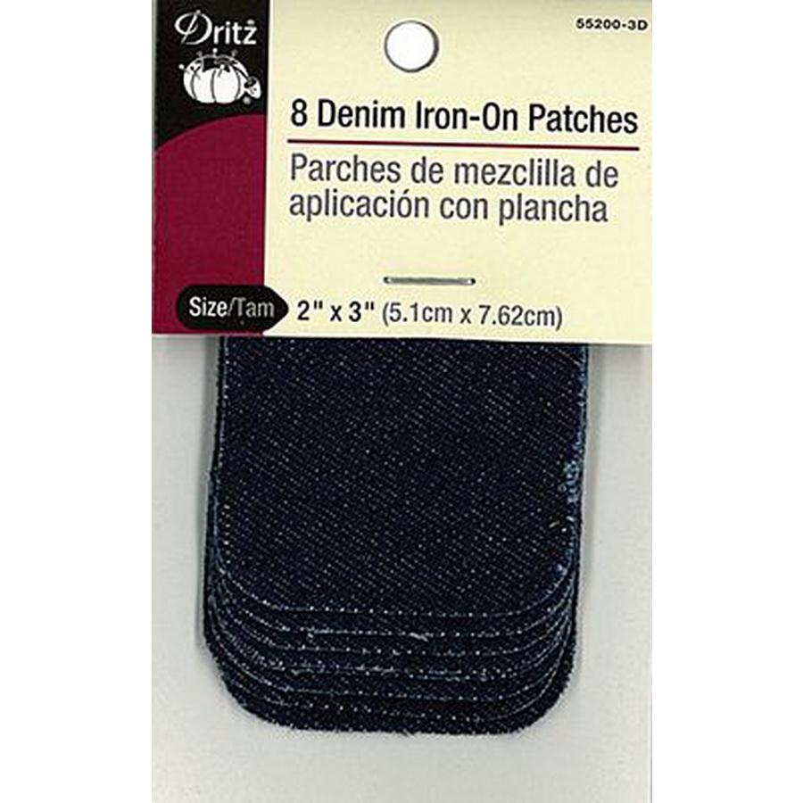 Denim Iron-On Patch Dk Blue 6/ BOX06