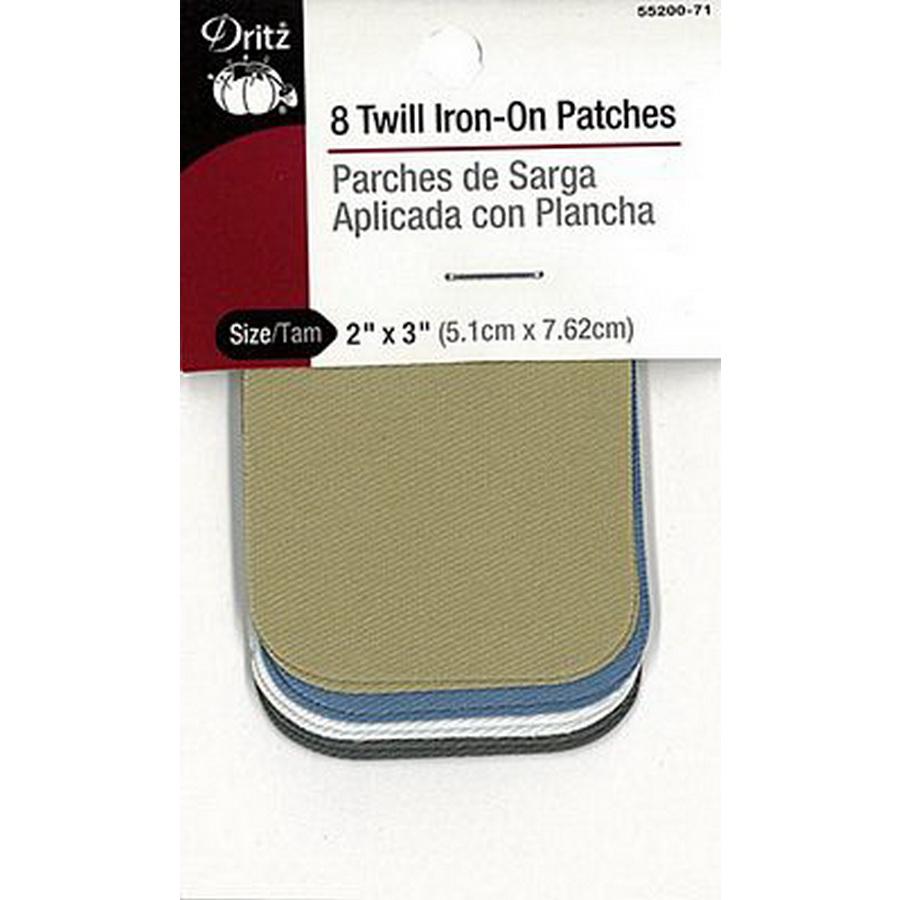 Twill Iron-On Patch Lt Asst 6/ BOX06