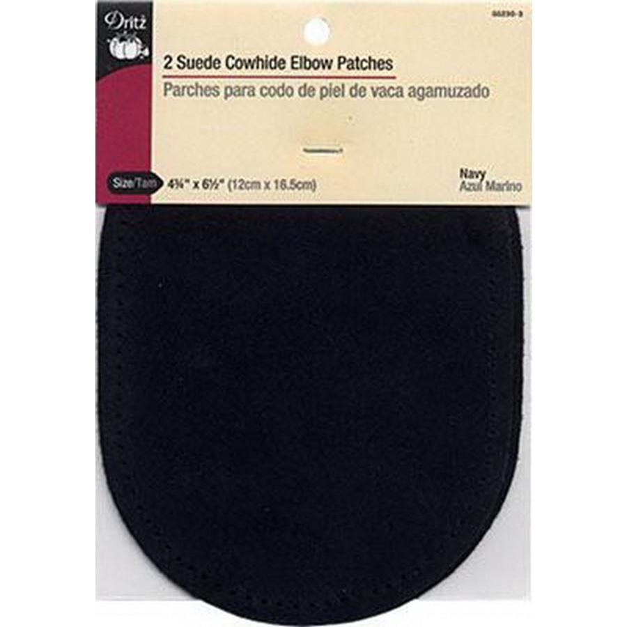 Dritz Lther Elbow Patch Navy (Box of 6)