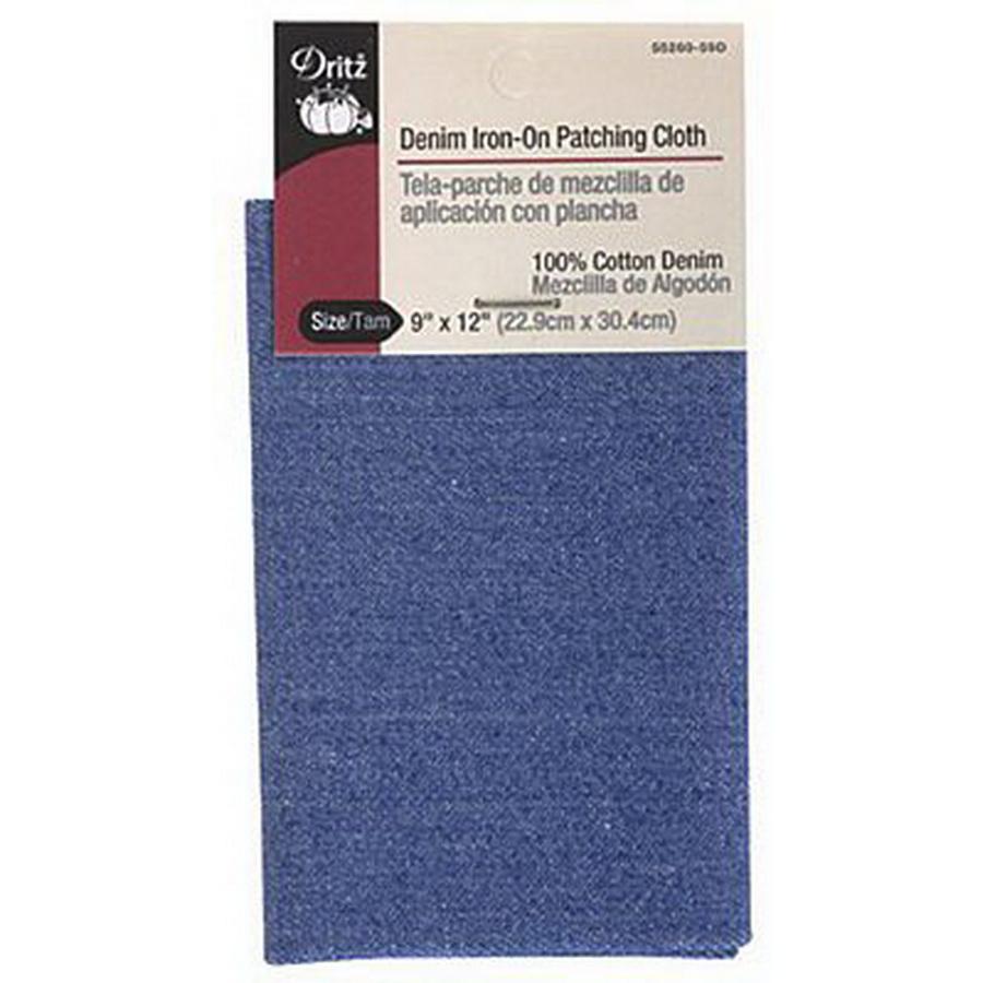 Dritz Iron-On Patch Cloth-Denim,FdBl (Box of 6)