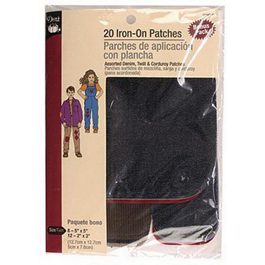 Iron-On Patches-Assortedt 20ct. BOX06