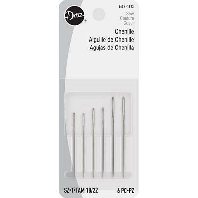 Dritz Hand Needles-Chenille Sz18/22 (Box of 6)