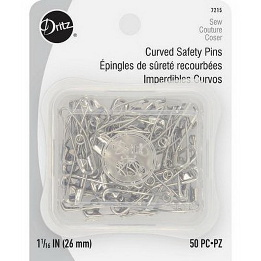 Curved Safety Pins sz1 50ct 6 BOX06