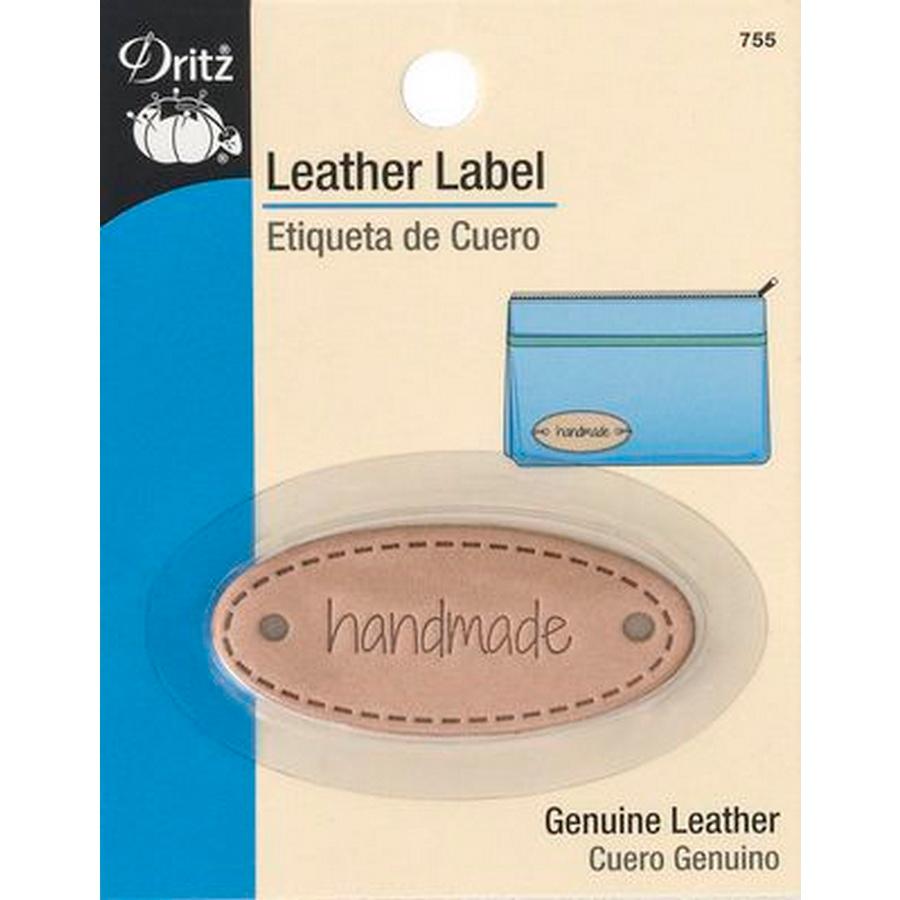 Leather Label Oval-Handmade