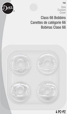 Dritz Bobbins Class 66 Plastic 6 (Box of 6)