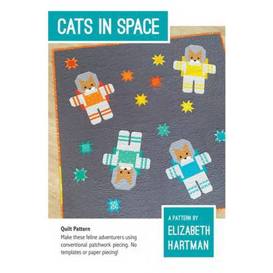 Elizabeth Hartman Cats in Space Pattern