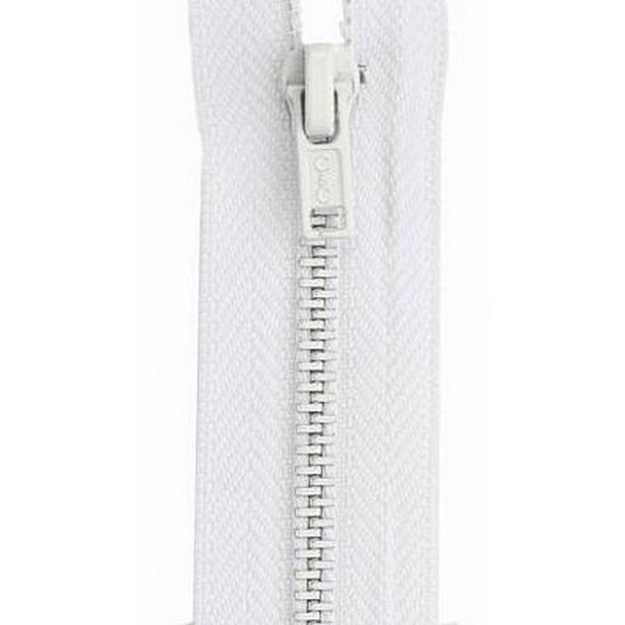 Coats & Clark Metal All Purpose Zipper 7" White  (Box of 3)
