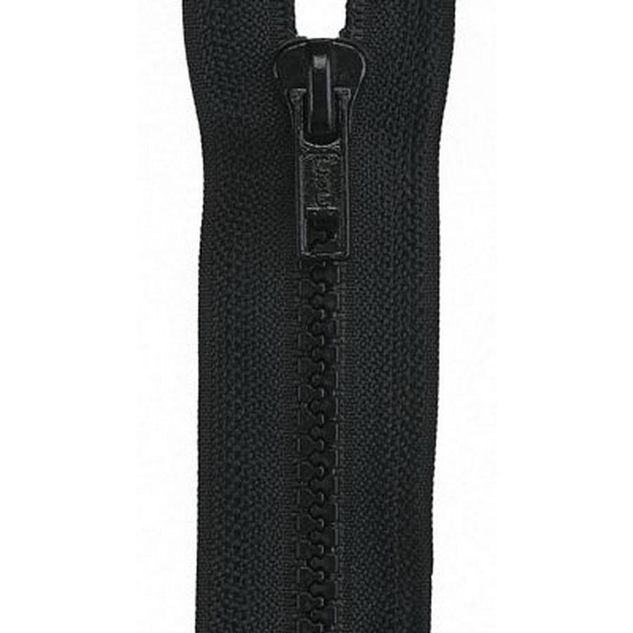 Coats & Clark Poly. Sport Zipper 16" Black (#2)    (Box of 2)