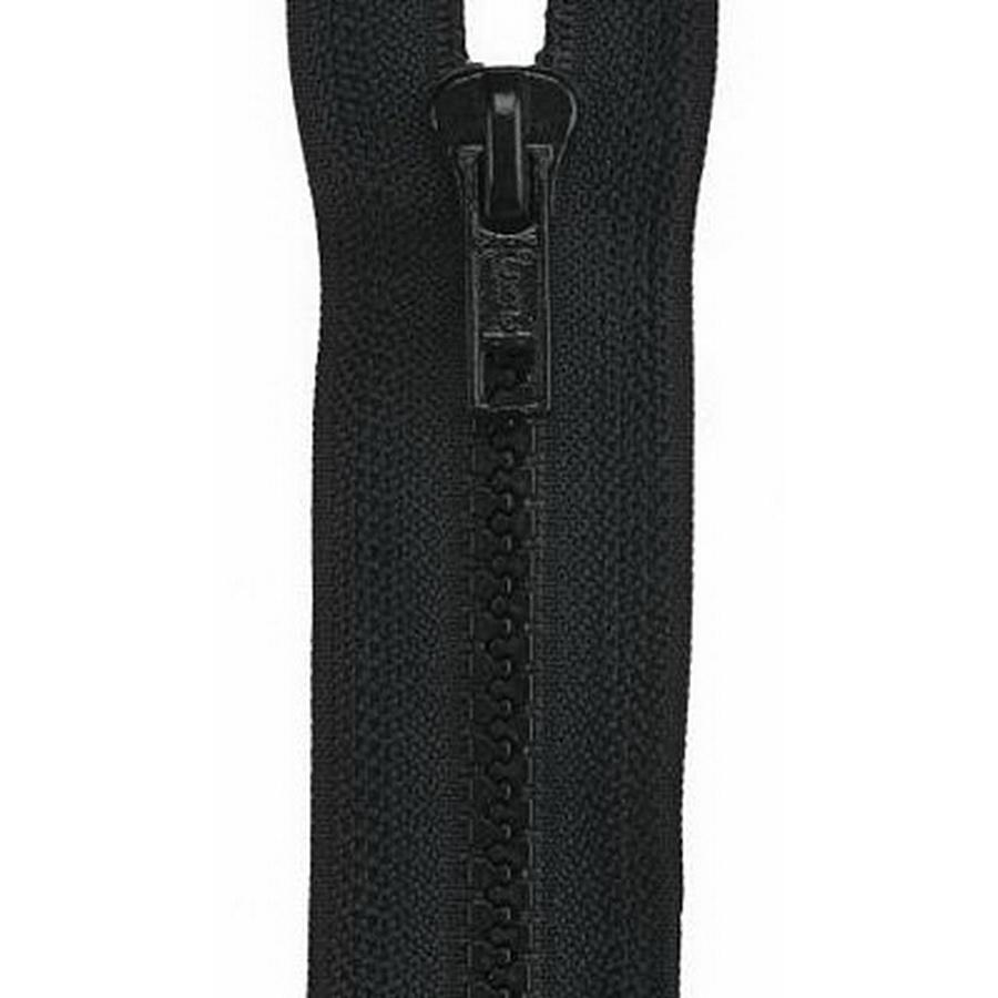 Coats & Clark Polyester Sport Zipper 20" Black (#2) (Box of 2)