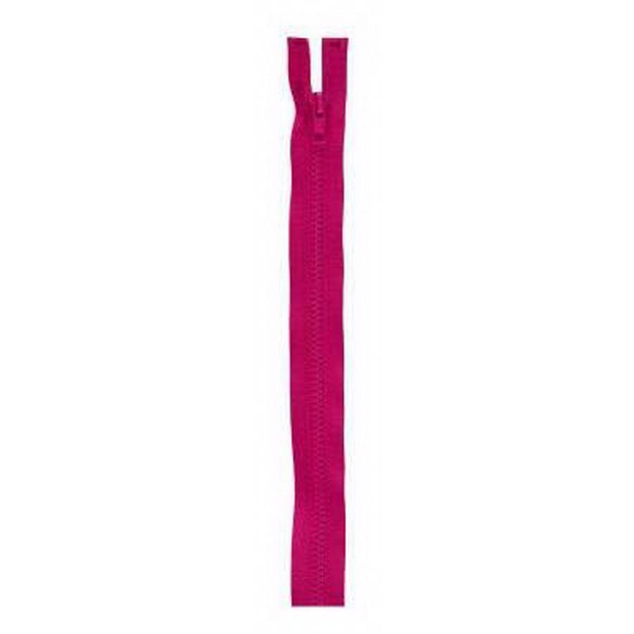 Separating Sport Zipper-24in Polyester, Red Rose