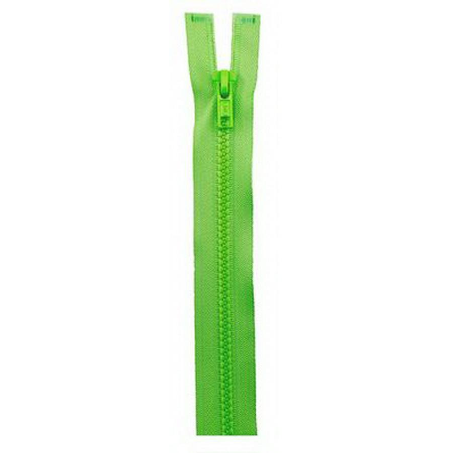 Separating Sport Zipper-24in Polyester, Lime