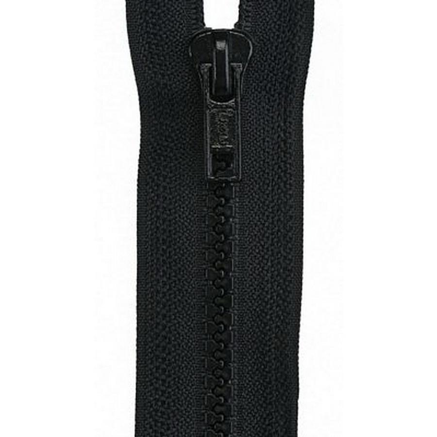 Separating Sport Zipper-30in Polyester, Black BOX02