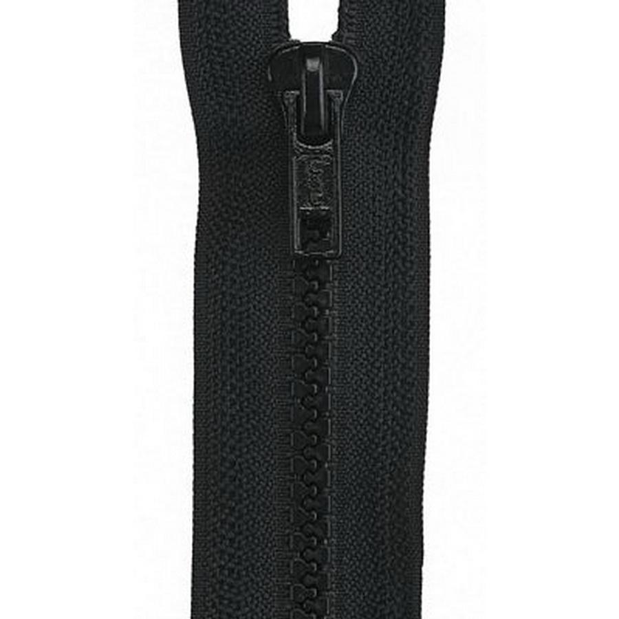 Coats & Clark Dual-Separating Parka Zipper - 48"  Black (#2) (Box of 2)