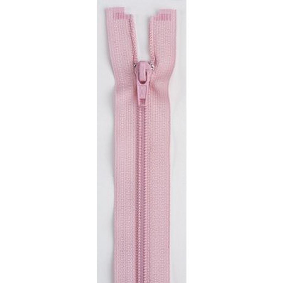 Coil Separating Zipper-24in Polyester, Light Pink