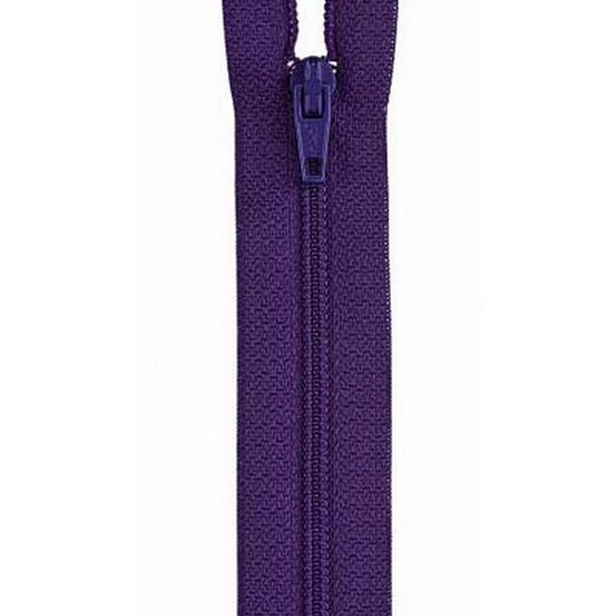 Polyester Zipper 12in  Purple BOX03
