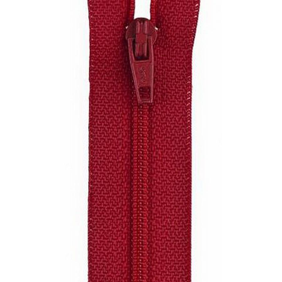 Coats & Clark Polyester Zipper 22" Red  (Box of 3)