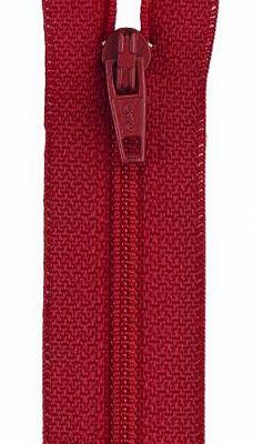 Polyester Zipper 9" Red (Box of 3)