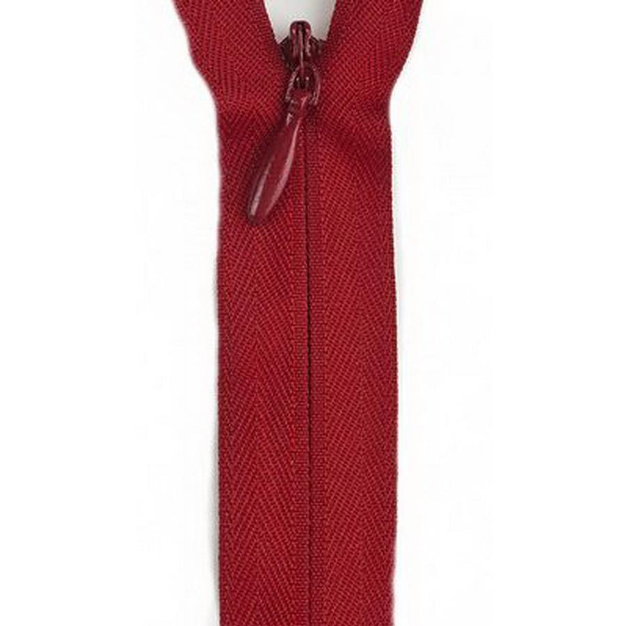 Coats & Clark Invisible Zipper 20-22" Red    (Box of 3)