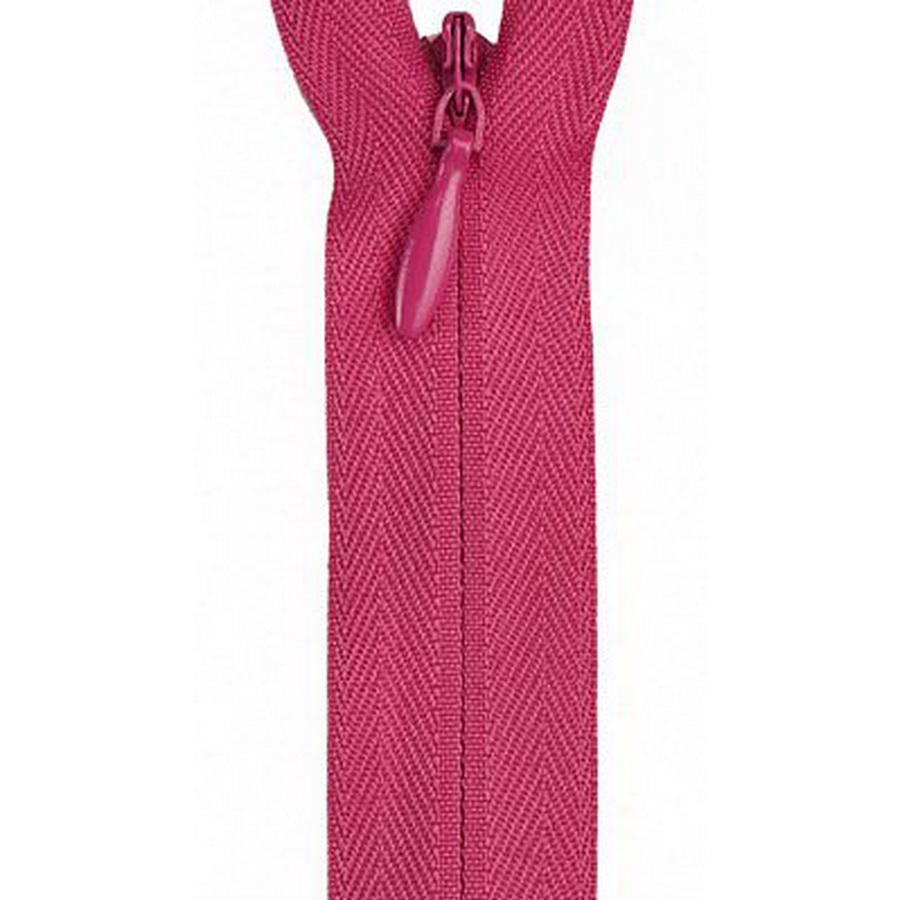 Polyester Invisible Zipper 20-22in, Hot Pink