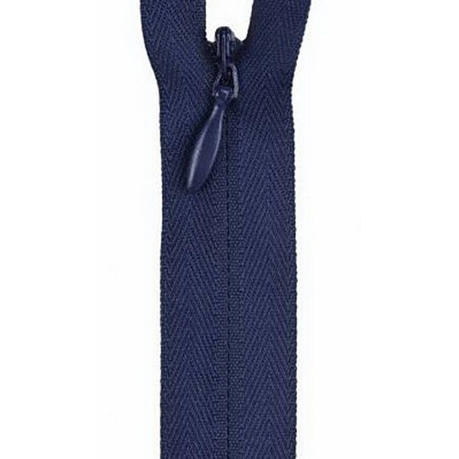Polyester Invisible Zipper 7-9in, Navy