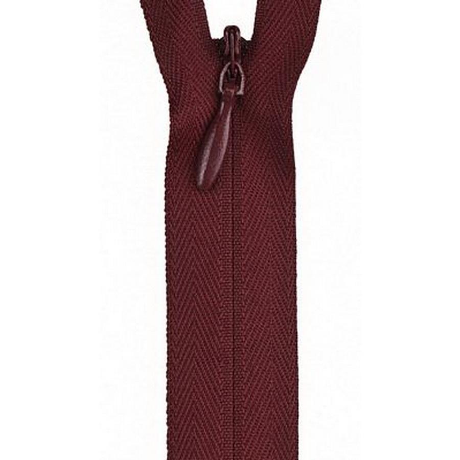 Polyester Invisible Zipper 7-9in, Barberry Red