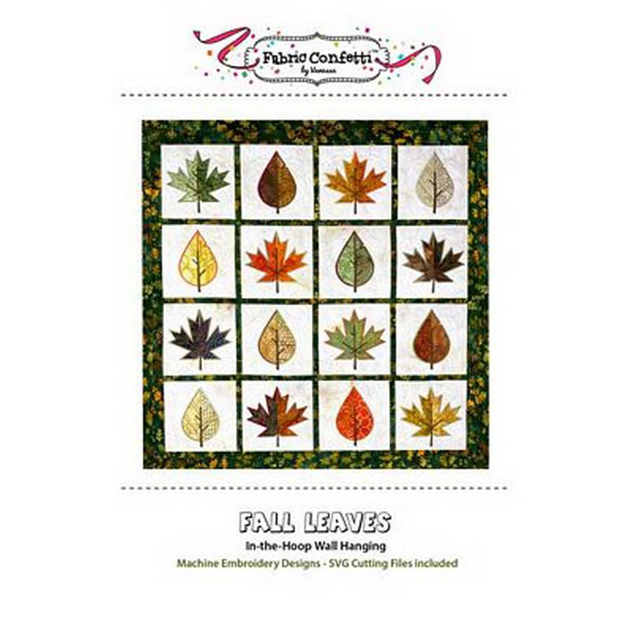 Fabric Confetti Fall Leaves ITH Wall Hanging