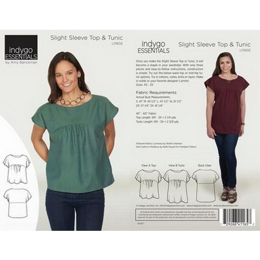 Slight Sleeve Top and Tunic Pattern