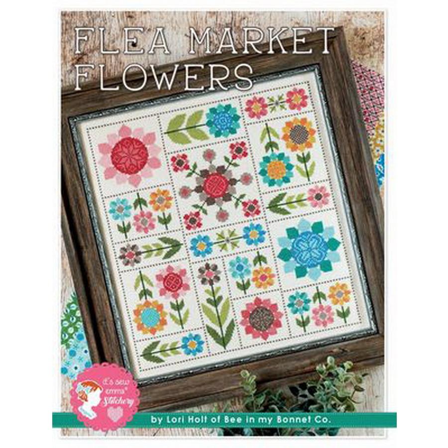 Flea Market Flowers Cross Patt