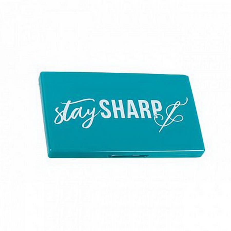 Magnetic Needle Case- Stay Sharp Navy
