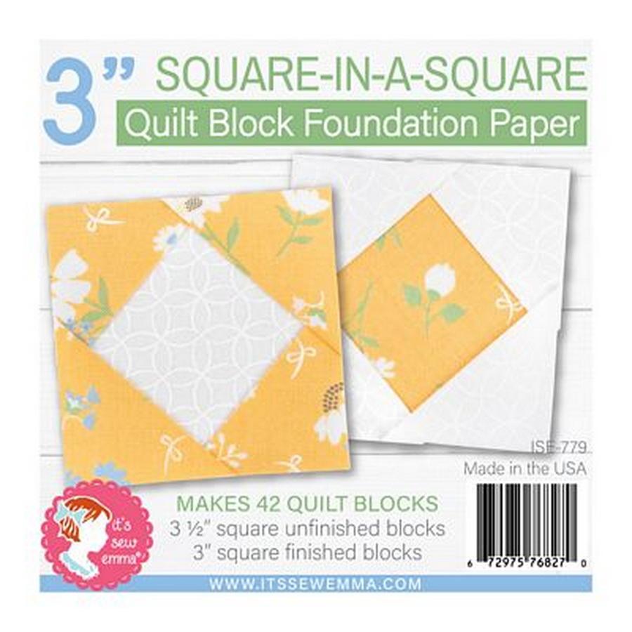 Square in a Square Block 3 in Foundation Paper