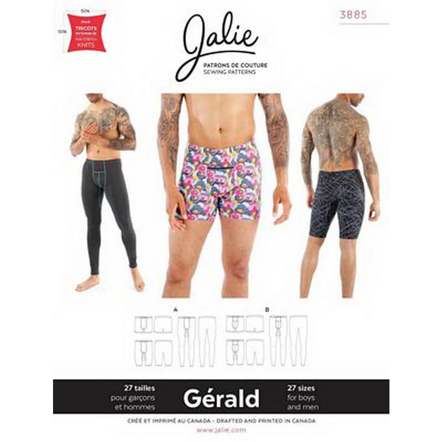 Gerald Boys and Mens Underwear Pattern