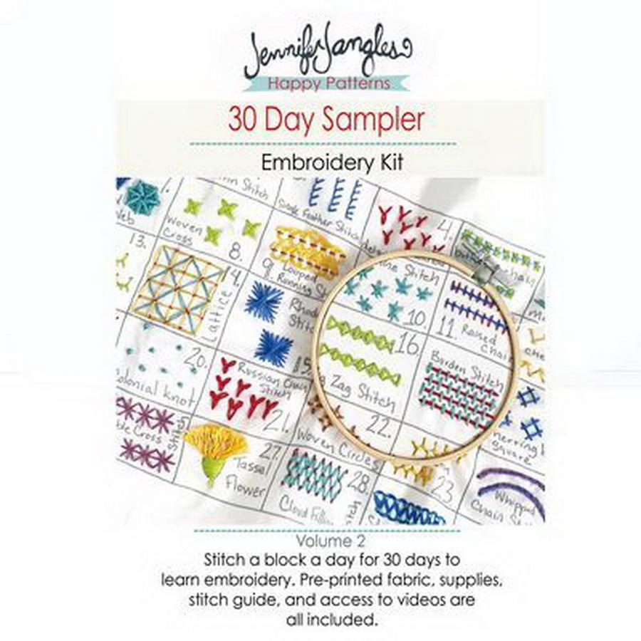 30 Day Sampler Embroidery Class V2
