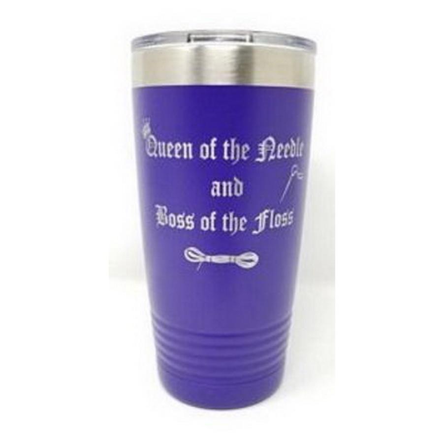 Queen of the Needle Boss of the Floss Tumbler